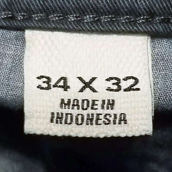 Flint & Tinder Pants Men 34x32 Slim Fit Gray 5-Pocket Straight Stretch (34x30.5) - Picture 6 of 7